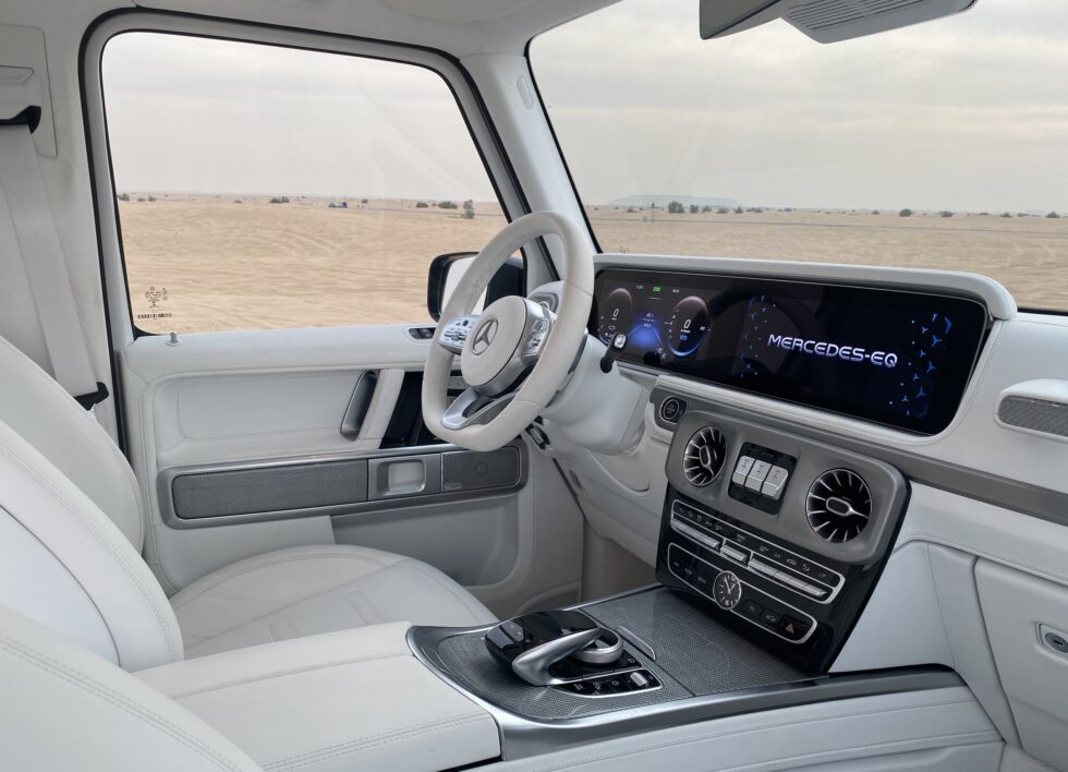 Interior Of The Electric Mercedes-Benz G-Wagen 