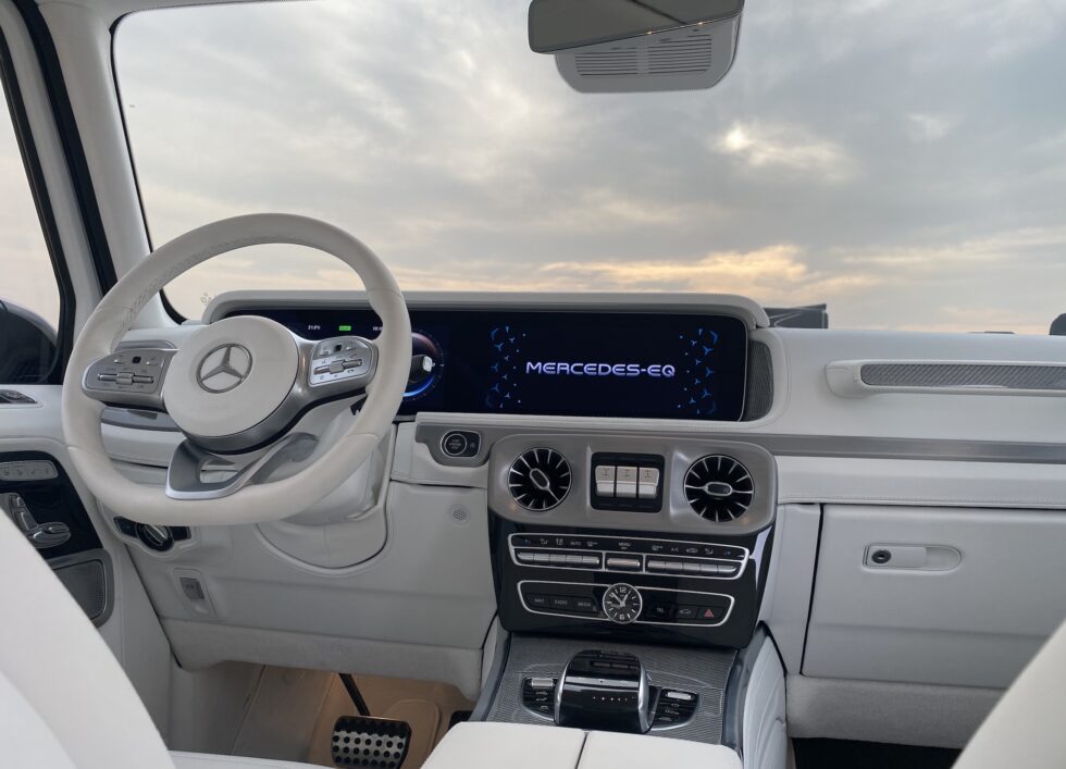 Interior Of The Electric Mercedes-Benz G-Wagen