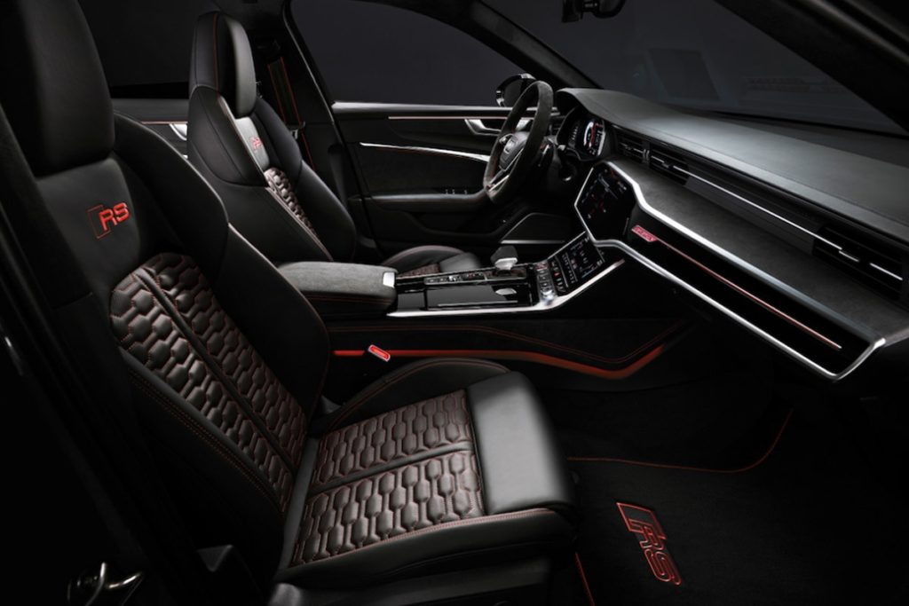Interior Of The Audi RS6 Avant Performance