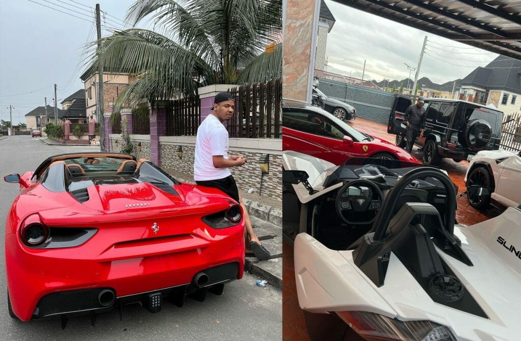 Man like Chico flaunting his 2018 Ferrari 488 Spider COST 290 million