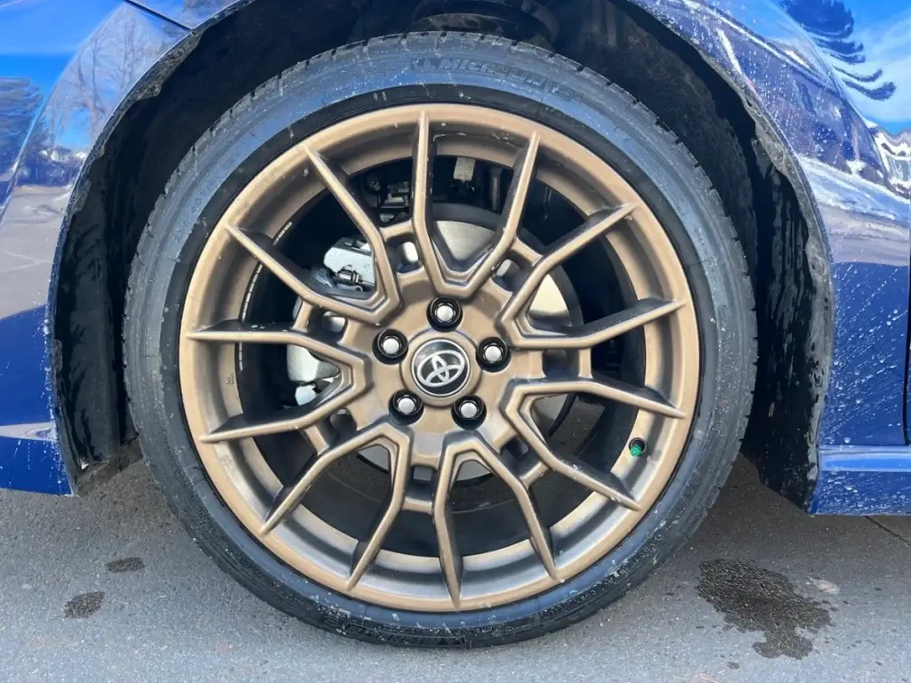 The 19-inch Bronze TRD Wheels Match The Paint Well