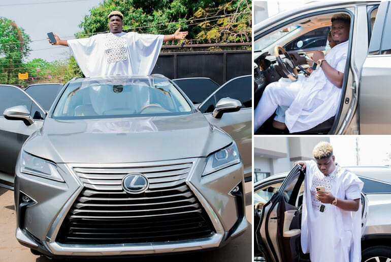 Popular Nigerian Comedian, Flowerboy Splashes 30 Million On Brand New Lexus SUV
