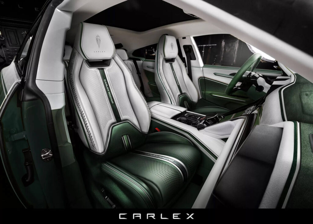 Carlex's custom green Lamborghini Urus interior