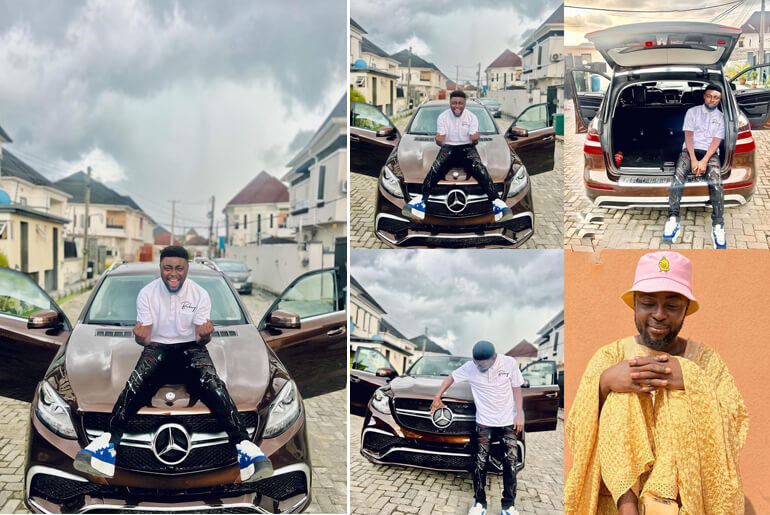 Comedian Callmewyzee splashes over N25Million as he buys himself A Brand New Benz SUV