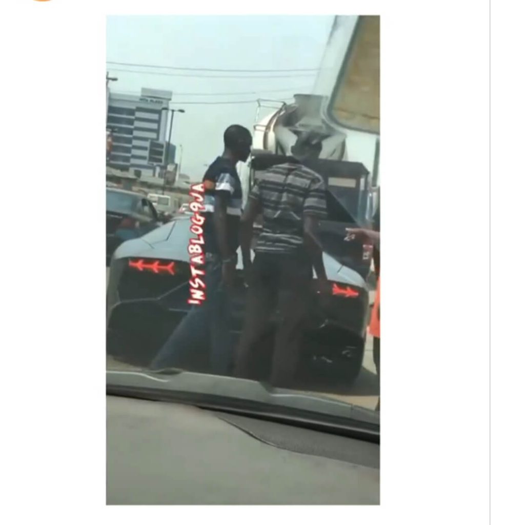 Seyi Tinubu Lamborghini Aventador broke down