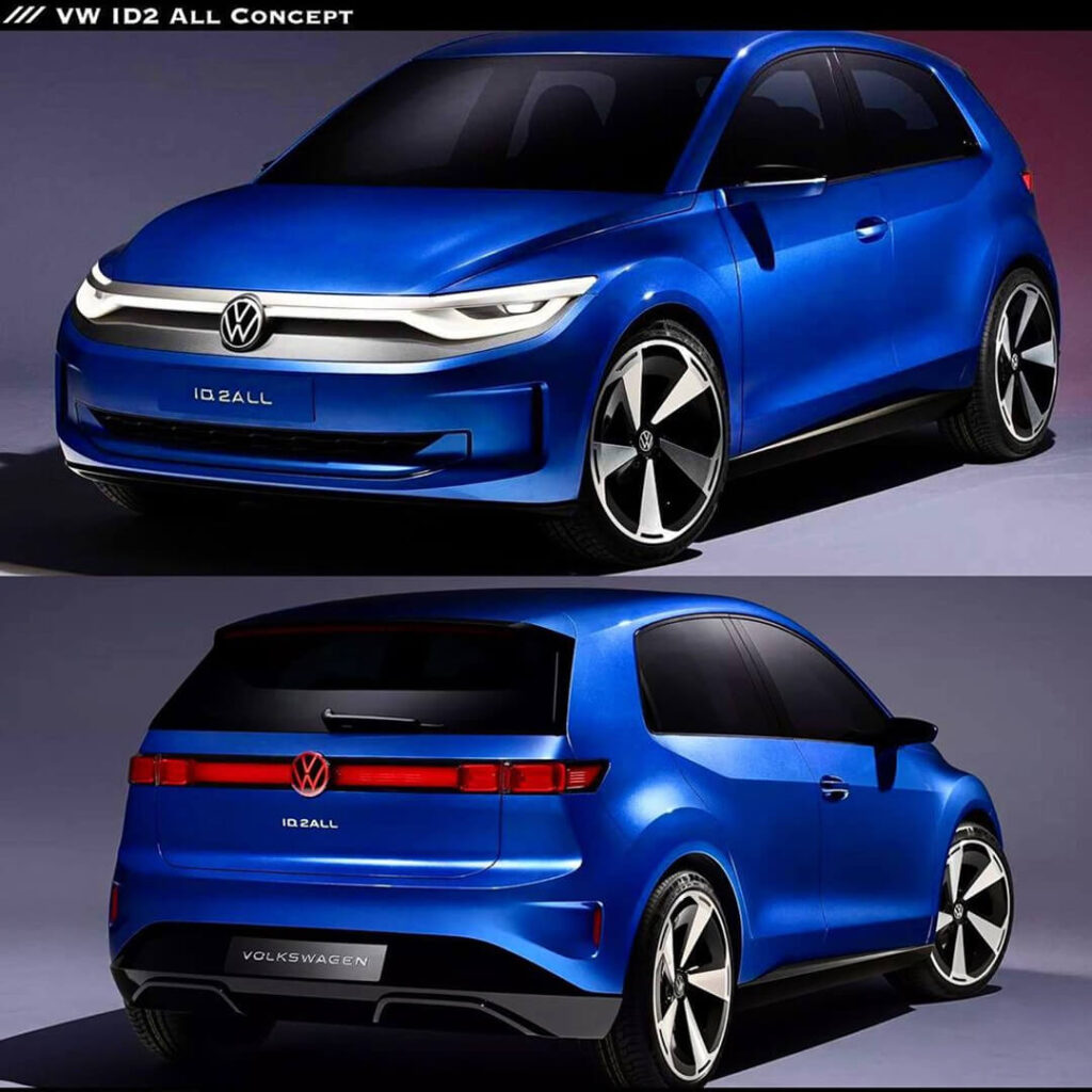 Volkswagen ID.2all concept back and front