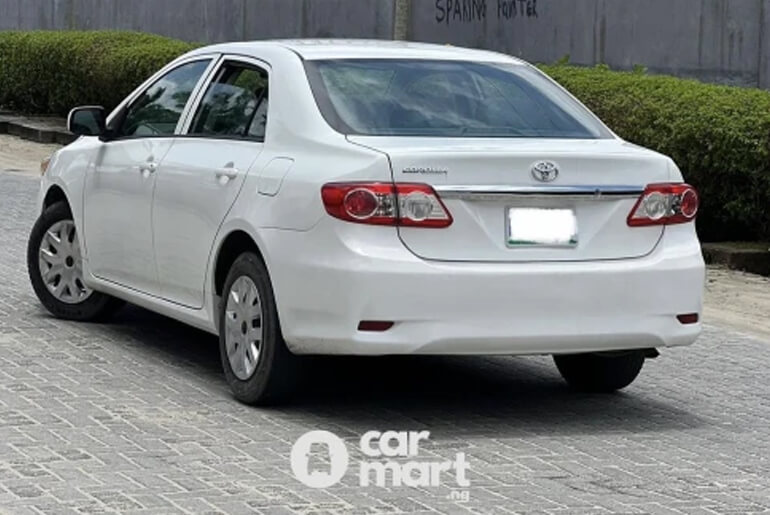 back view of 2012 Toyota Corolla Le