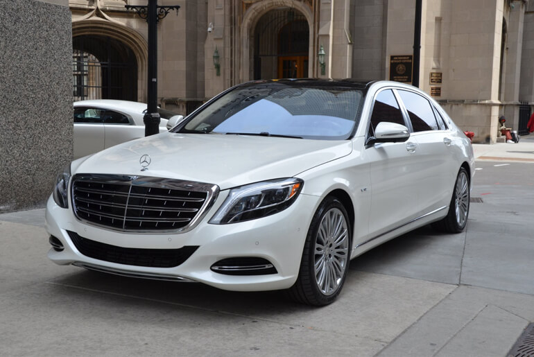 white Mercedes-Benz s-class Maybach s 600