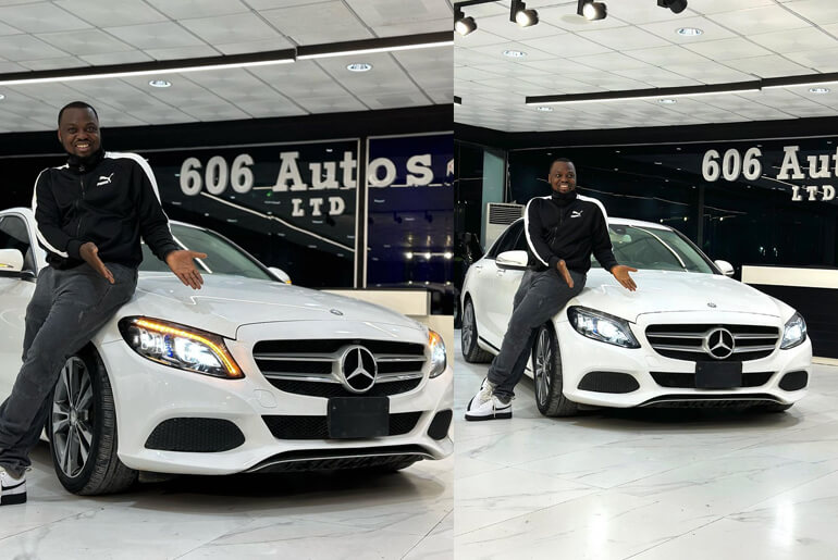 Content Creator Egungun splashes Millions as he buys himself New Benz C300