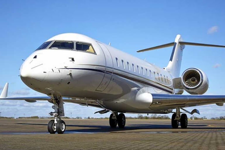 Femi Otedola Bombardier Global Express XRS private jet