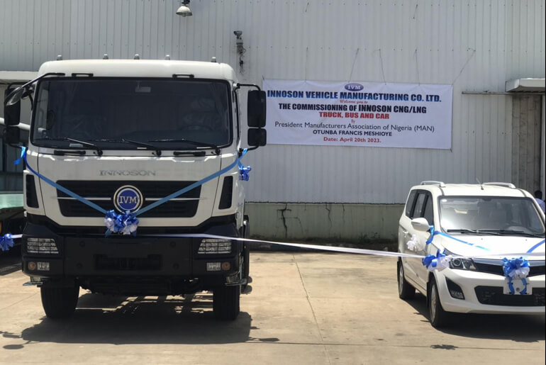 History was made today, as Innoson Vehicles officially launches Liquidified Natural Gas(LNG), Compressed Natural Gas(CNG) Vehicles, which include trucks