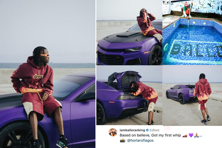 Singer Balloranking splashes Millions as he buys himself a brand new car, Mansion