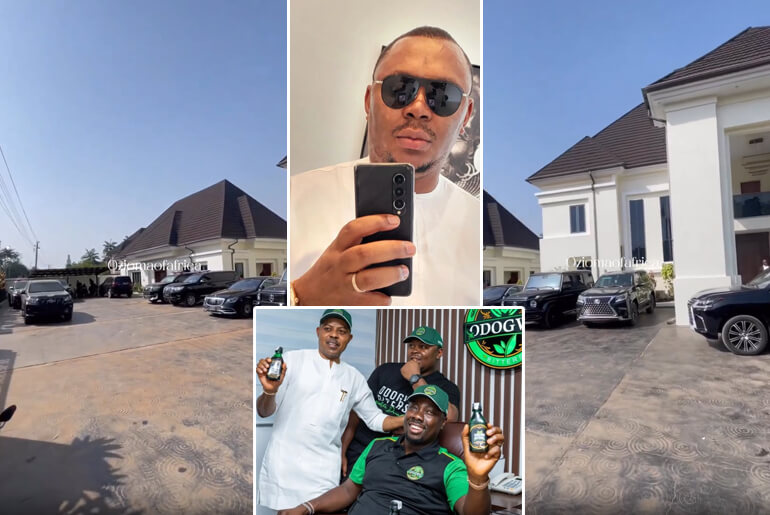 Social Media Users React As Luxury Cars Worth Millions Of Naira Belonging To Two Silent Igbo Billionaires Are Spotted