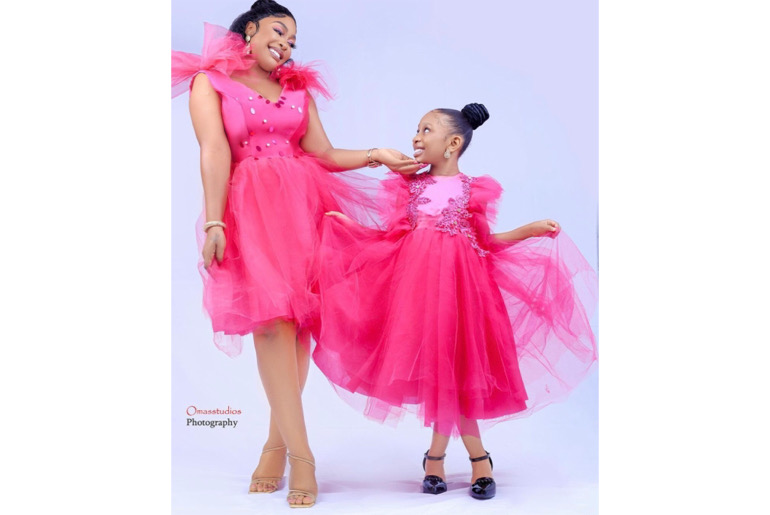 Nuella Njubigbo pictured with daughter