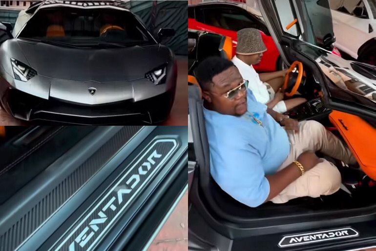 An image showing Man Like Chico's Lamborghini Aventador.