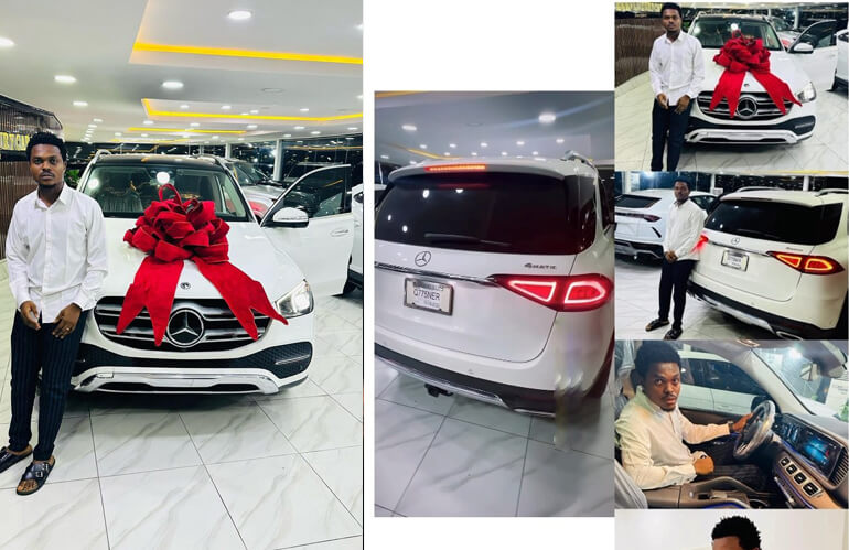 Blord Splashes over N80Million as he buys himself a brand New 2022 Mercedes Benz GLE 450