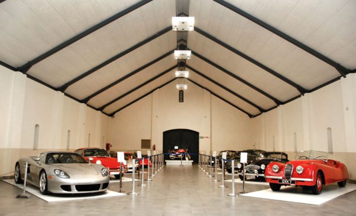 Johann Rupert cars has Over 185 vintage cars, he has sitting in his private museum