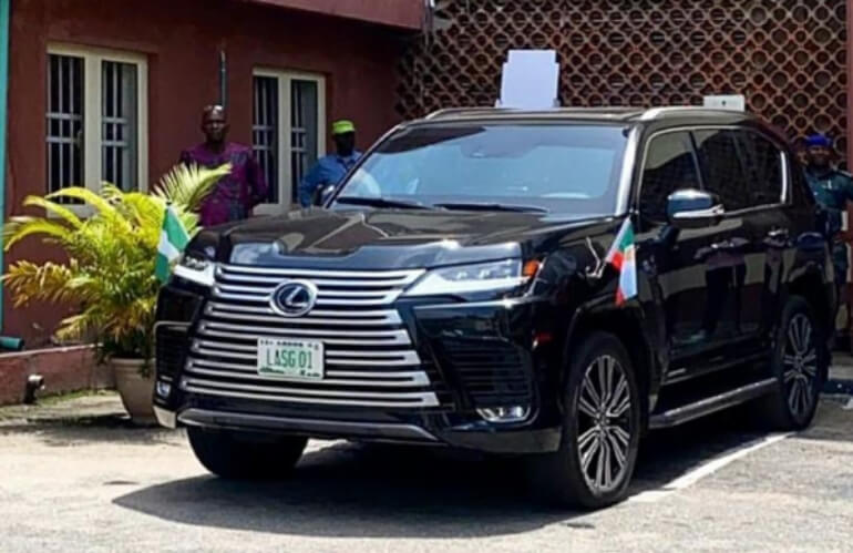 Lagos State Governor's Lexus LX 600 Official Cars