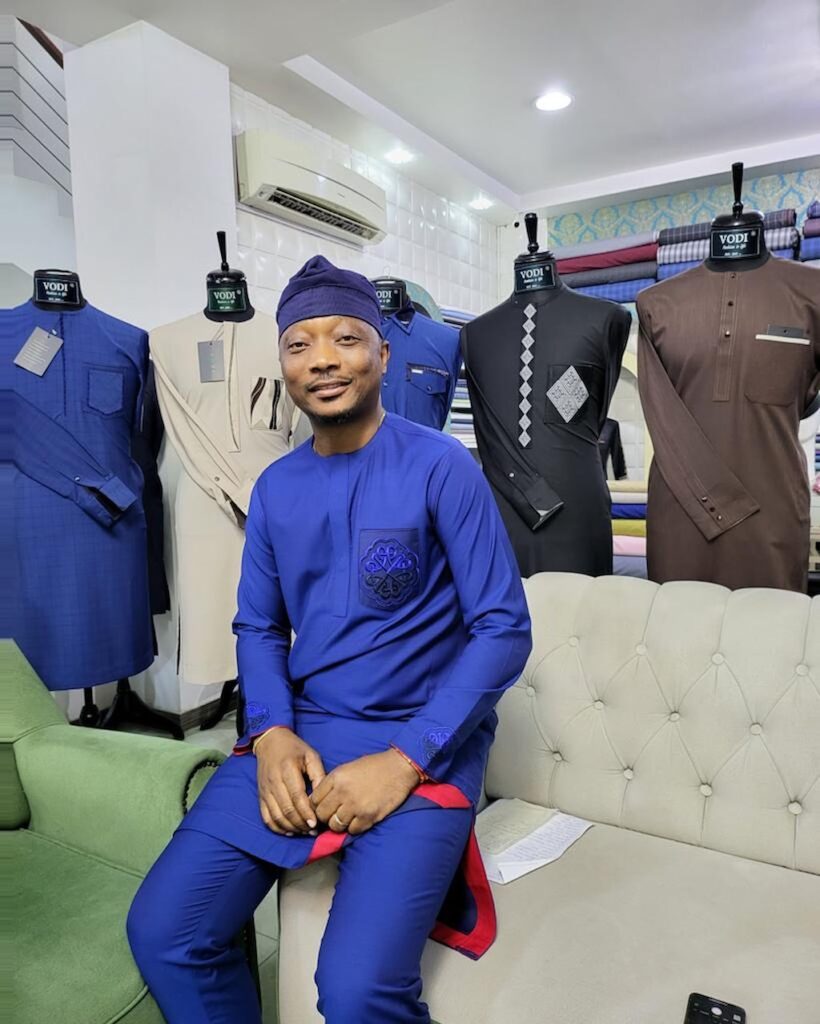 Seyi-Vodi at his clothing showroom