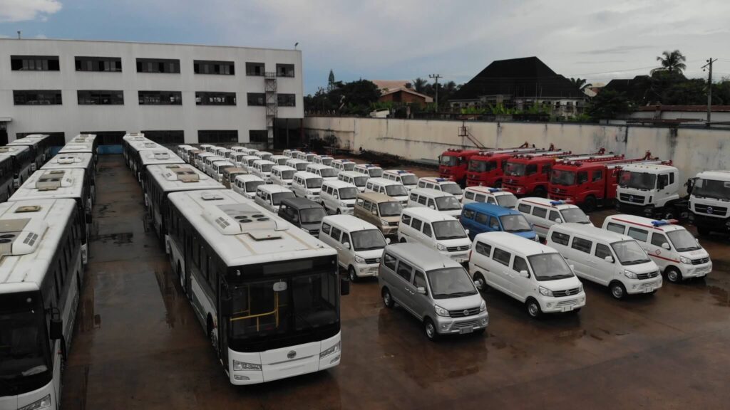 fleet of Innoson Vehicles CNG-LNG Powered Vehicles