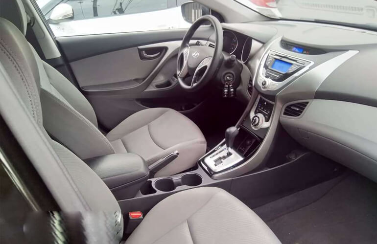 2013 Hyundai Elantra Black Automatic Foreign Used interior