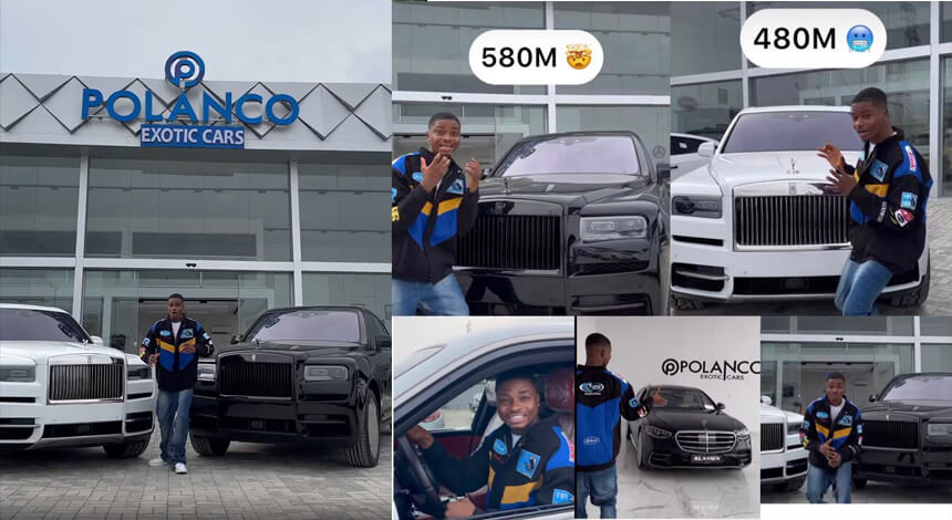 Ola of Lagos Crazy Reaction After Spotting a Car Garage Worth Over N10 Billion