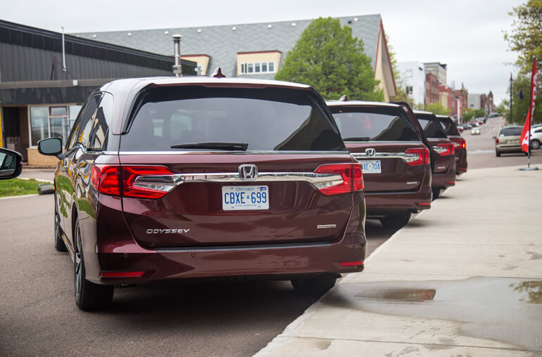 2018 Honda Odyssey back view
