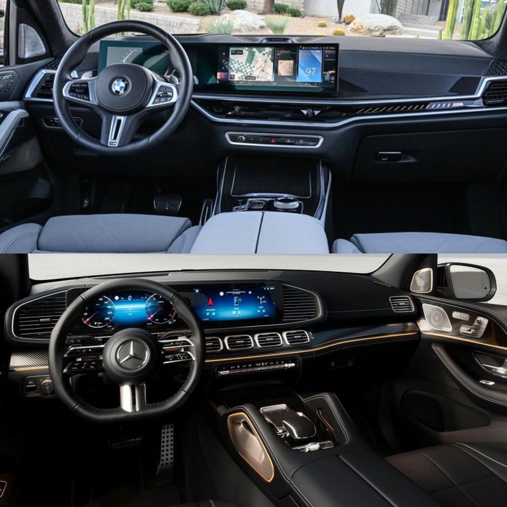 2023-24 BMW X7 M60i vs 2024 Mercedes Benz GLS interior