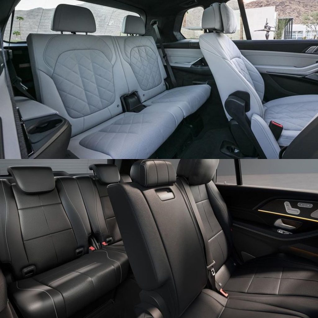 2023-24 BMW X7 M60i vs 2024 Mercedes Benz GLS seat