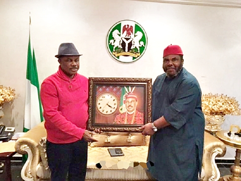 Nollywood Legend, Pete Edochie Hosted By Gov. Obiano At Anambra Government