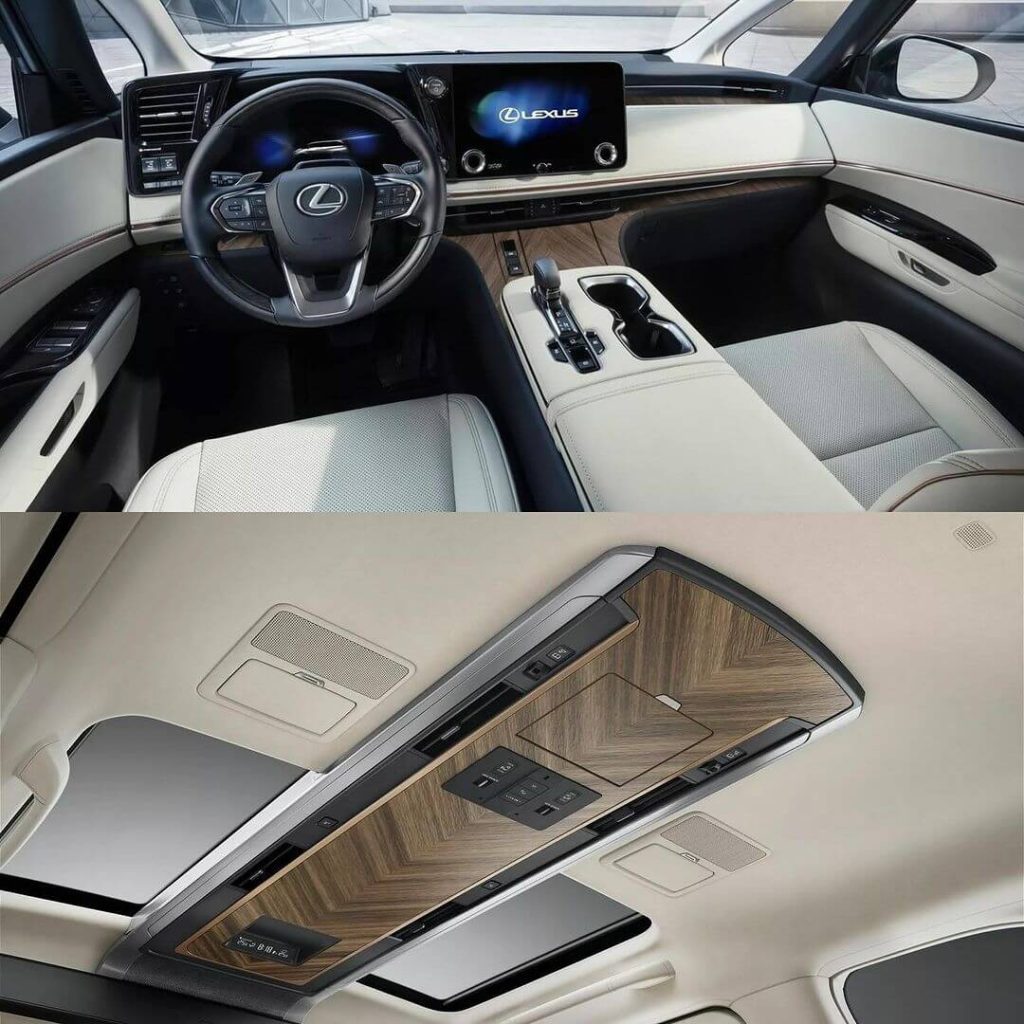 inside the 2024 Lexus LM minivan