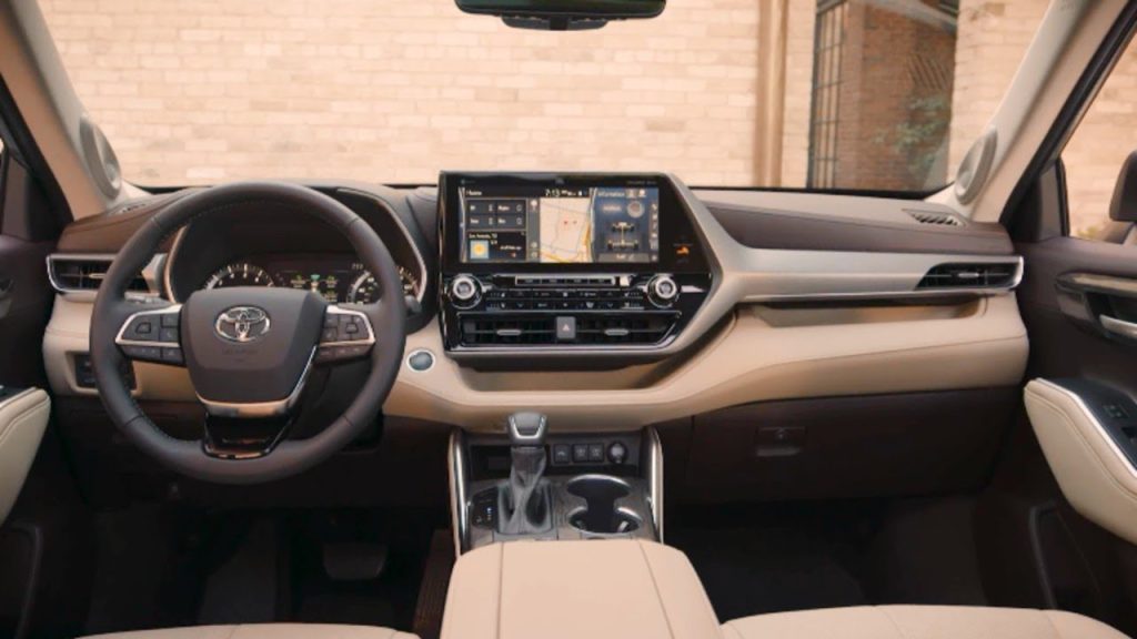 2022 toyota highlander platinum interior