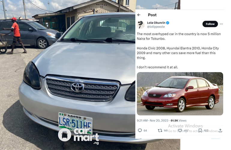 Nigerians Call Out the 2005 Toyota Corolla, Says it Lacks Fuel Economy