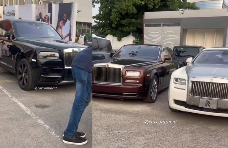 Nigerians Left in Shock After A Video Of An All-Rolls-Royce Party in Lagos Goes Viral