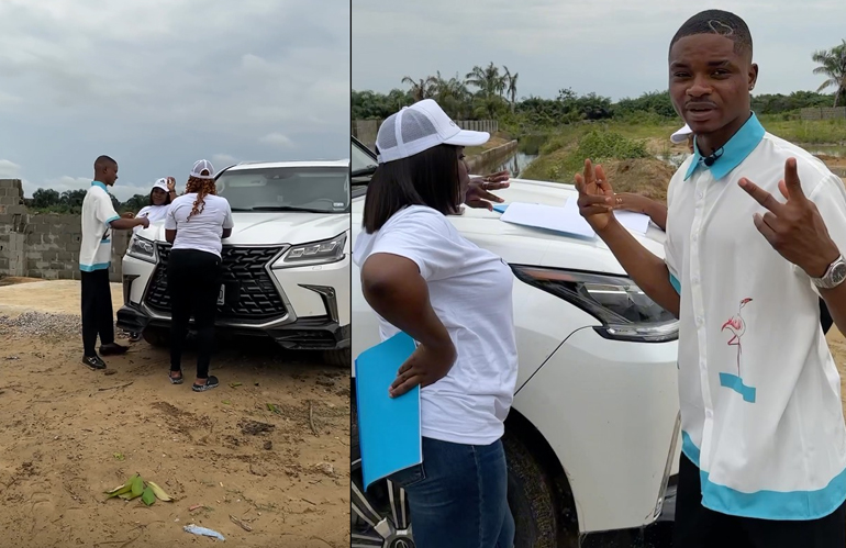 Ola of Lagos Drives a Lexus SUV Worth Millions to Sign New Land Deal