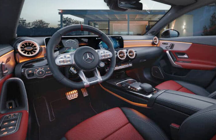 2022 Mercedes CLA250 interior