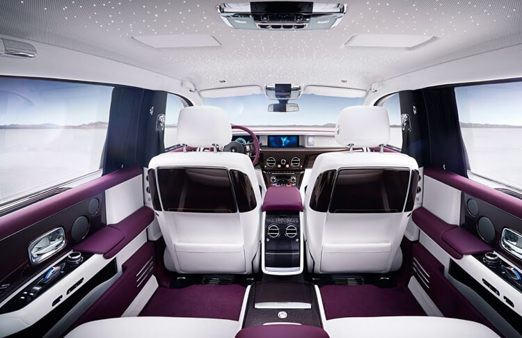 Interior of the 2021 Rolls Royce Phantom