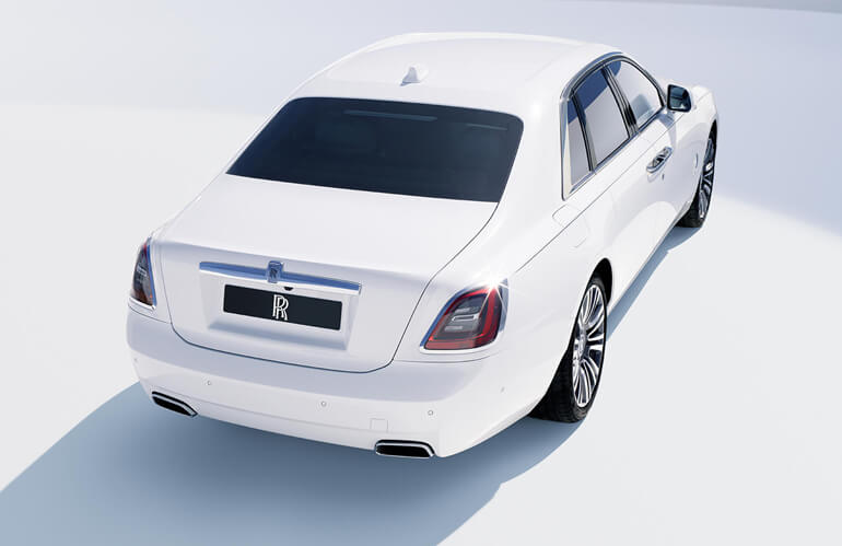back view of 2023 Rolls Royce Ghost