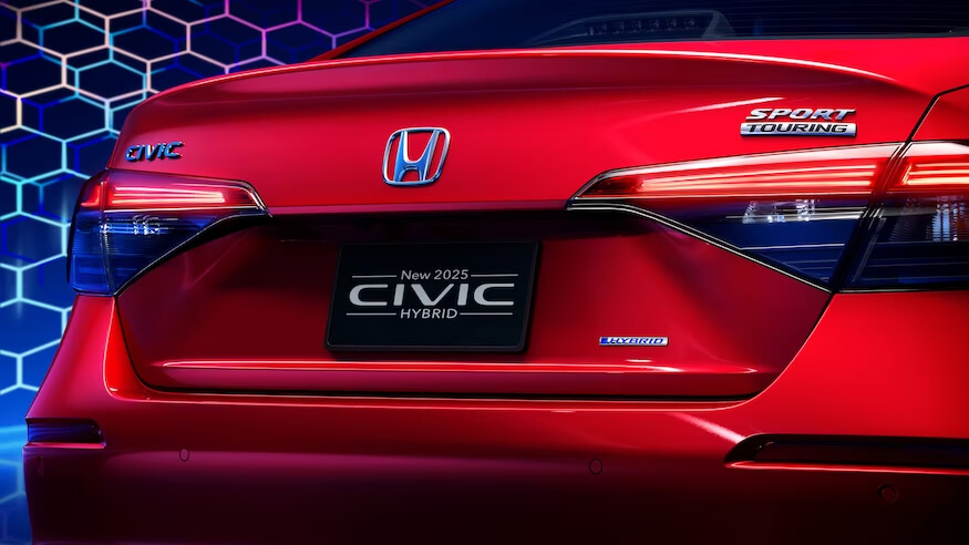 2025 Honda Civic Hybrid back view