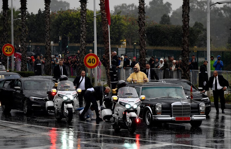 Morocco - King Mohammed VI Top Security Cars
