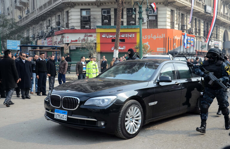 President Abdul Fattah al-Sisi Top Security Cars