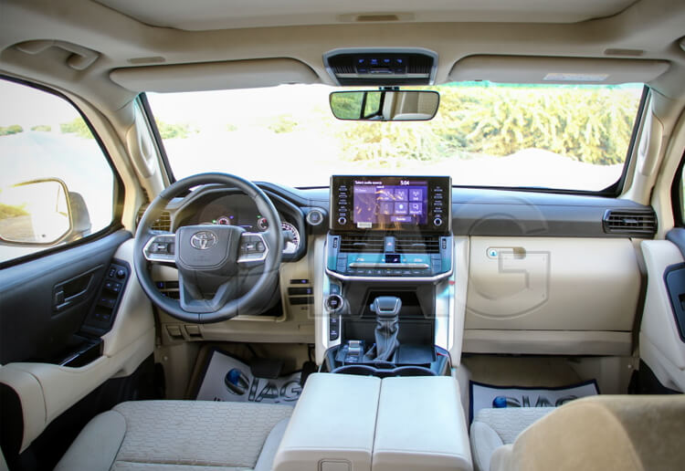 interior 2023 Toyota Land Cruiser armoured