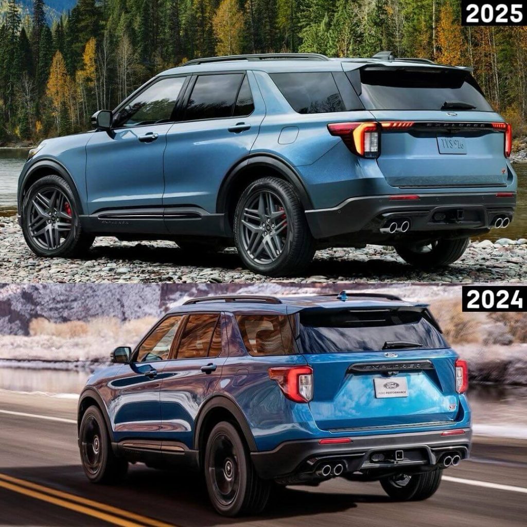 2024 Ford Explorer vs 2025 Ford Explorer