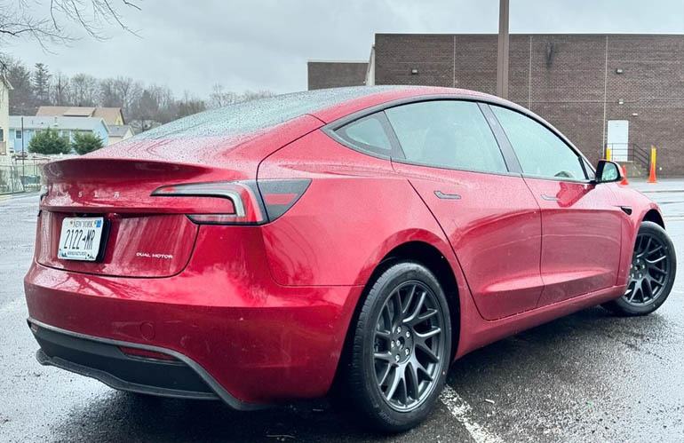 2024 Tesla Model 3 back view