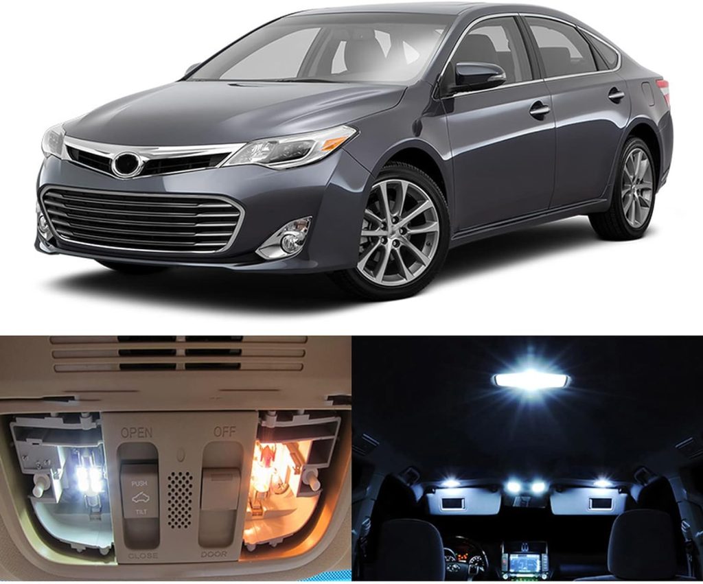 Car Led Interior Light Bulb Map Dome Reading Door Trunk Cargo License Plate Light, for Toyota Avalon 2013-2017