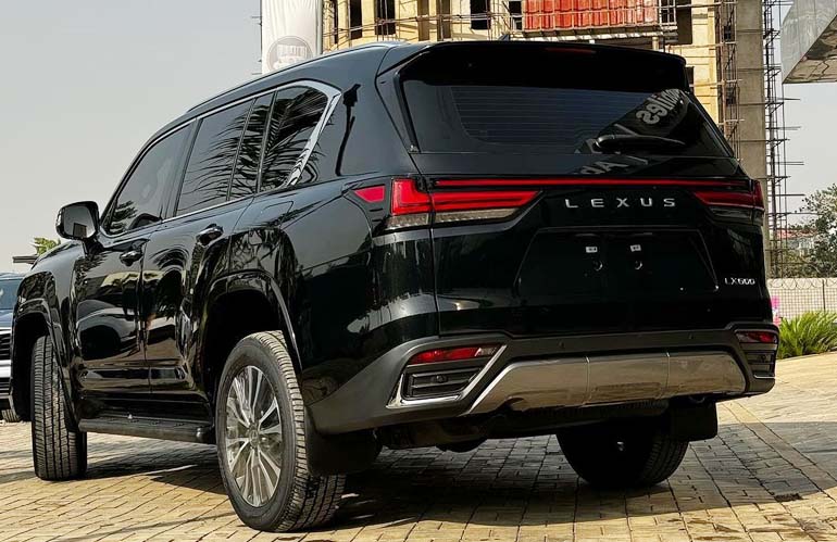 back view of Armoured 2024 Lexus LX600