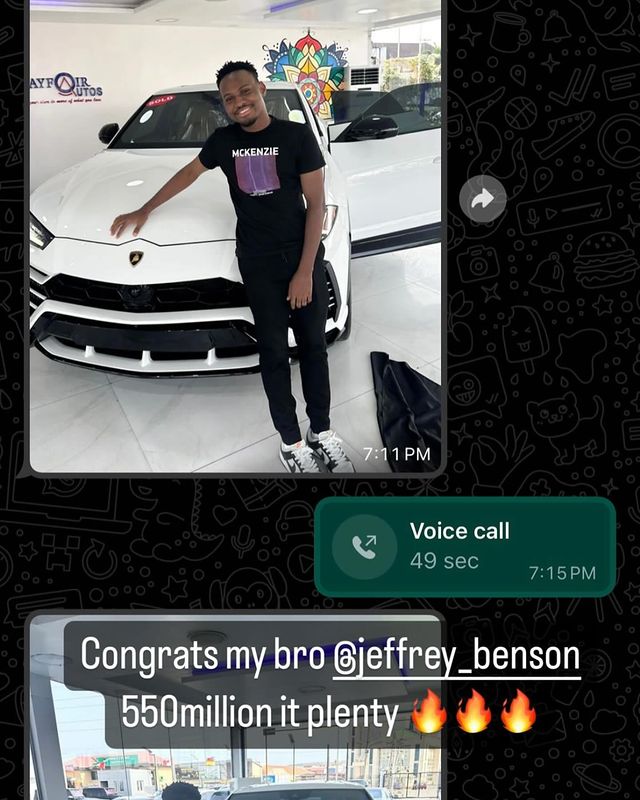 Jeffrey Benson 2020 Lamborghini Urus