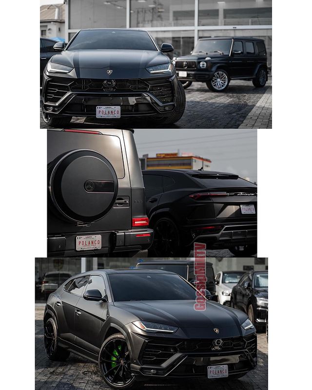 rema 2019 G63 G-wagon and a 2020 Lamborghini Urus