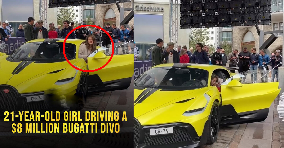 21-year-old Girl Driving A $8 Million Bugatti Divo