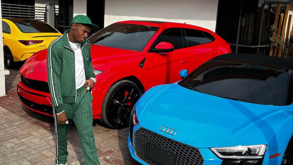 23-year-old Habbyforex founder brag and shows off his Extocic cars worth half a billion naira